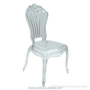 chaises en plastique chaises de mariage indien acrylique Dubaï